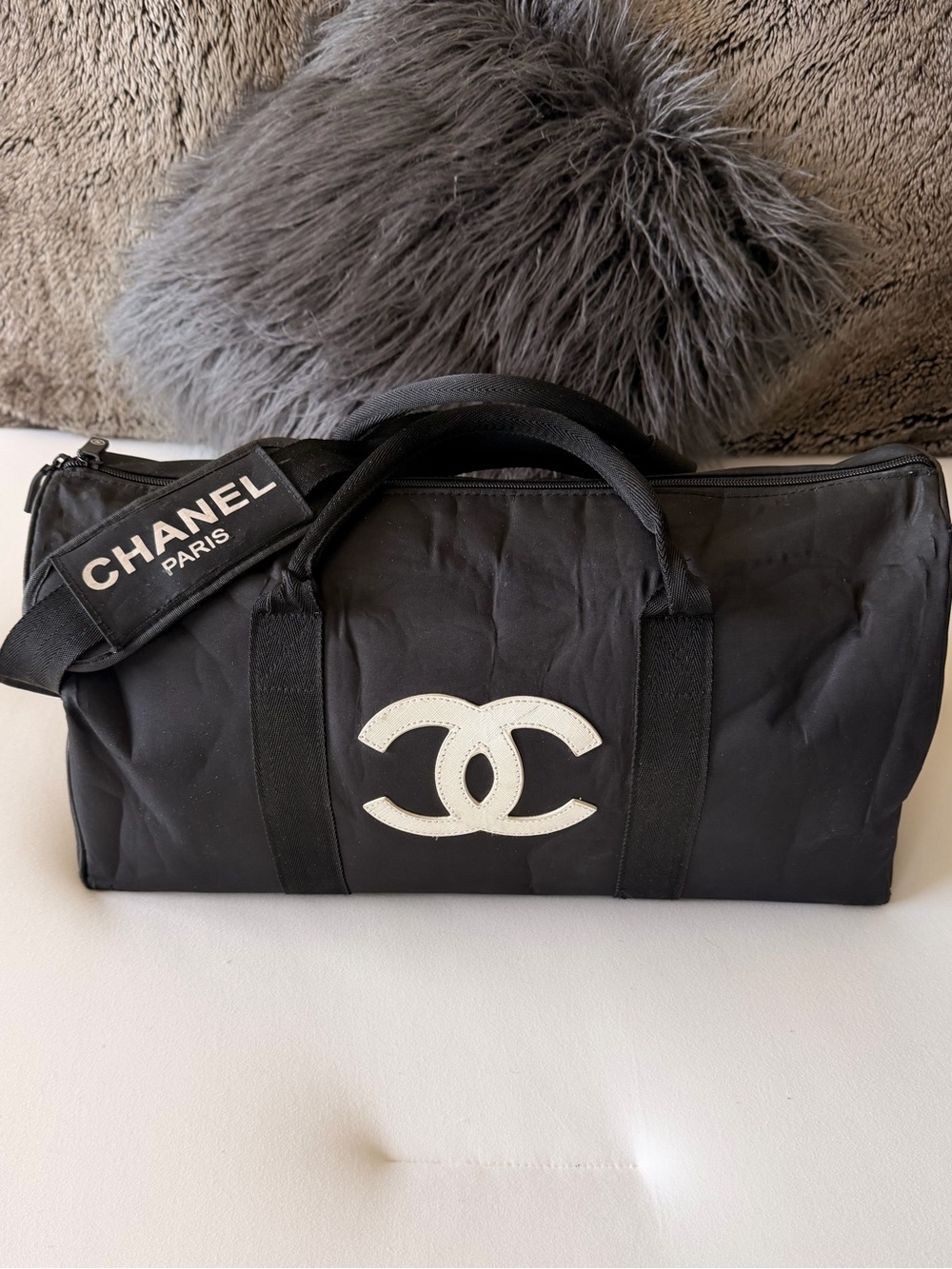 Chanel Black Duffle Bag